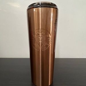 *NEW AND UNUSED* Starbucks 16oz iced stainless steel reflective copper tumbler